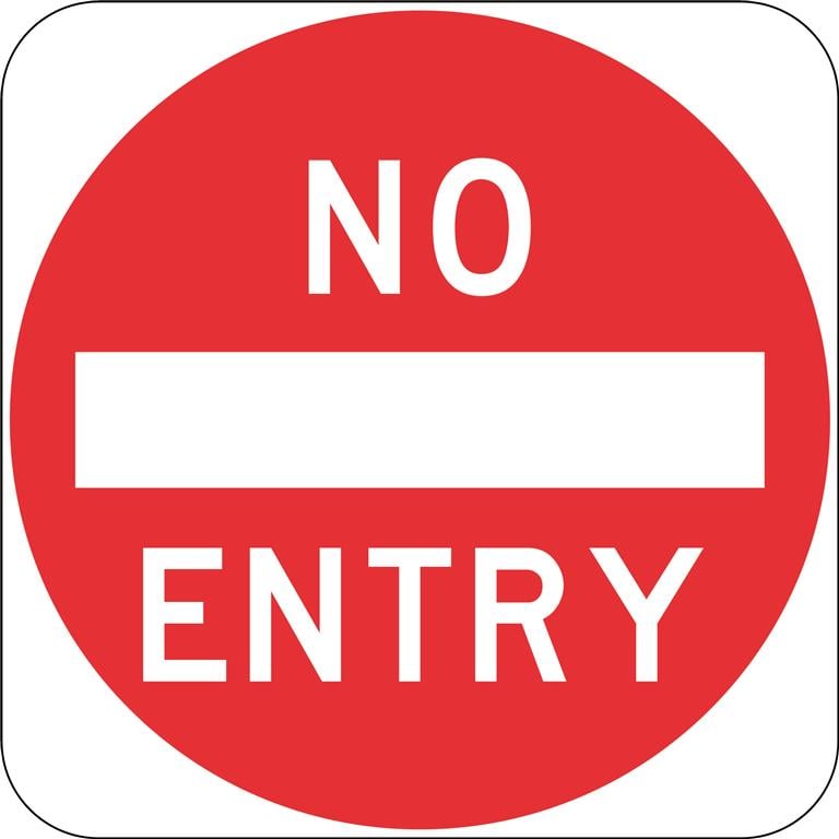 No Entry Sign